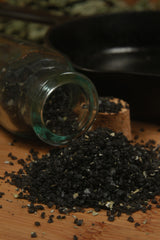 natural black lava salt with sage